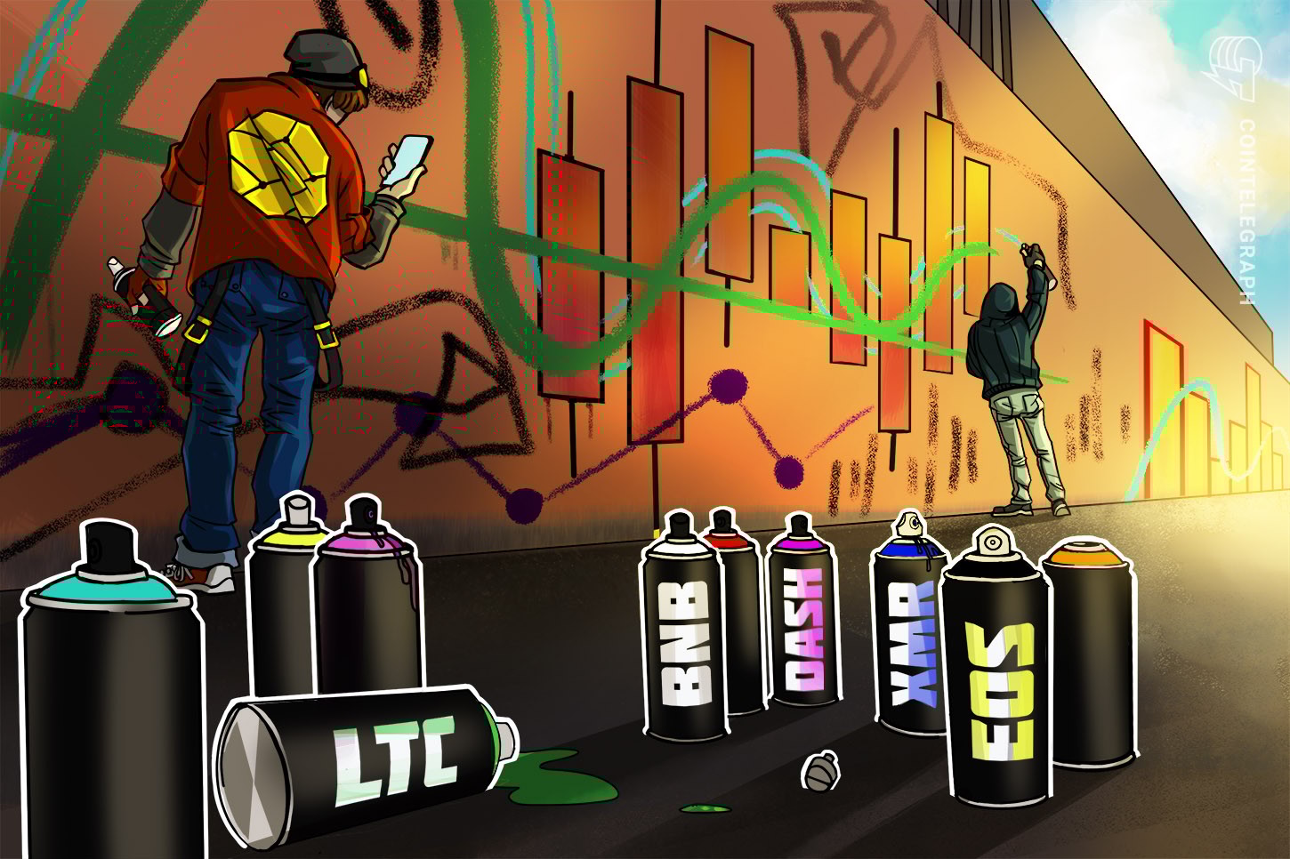 Visão geral do top 5 das criptos: Litecoin, Binance Coin, EOS, Dash e Monero