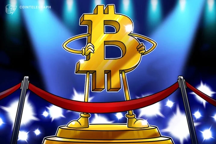 Valor anual del precio de Bitcoin está alcanzando un máximo histórico