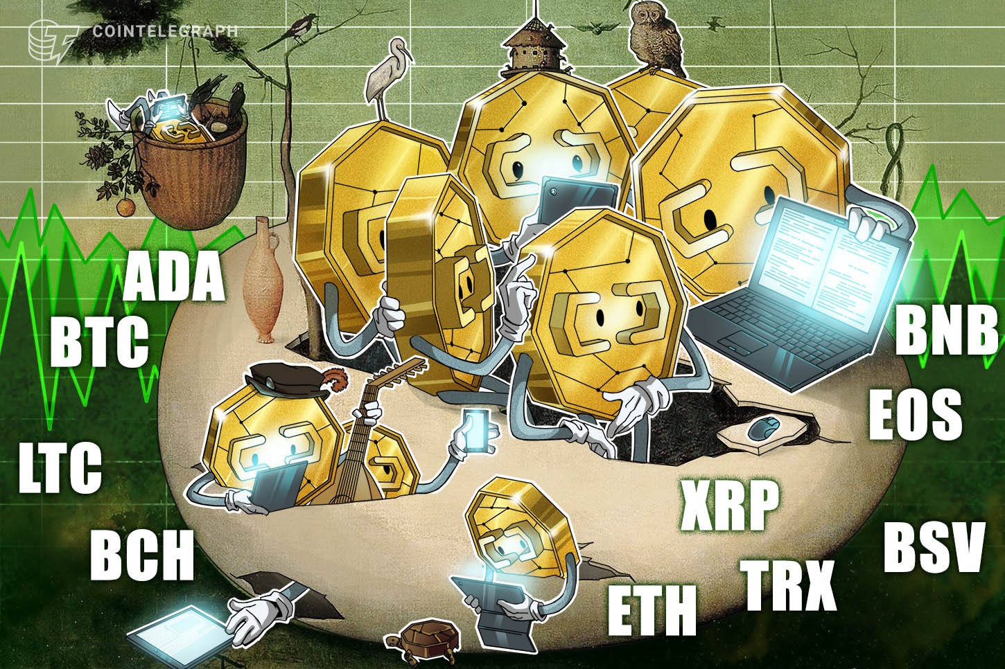 Analisi dei prezzi 08/07: BTC, ETH, XRP, LTC, BCH, EOS, BNB, BSV, TRX, ADA