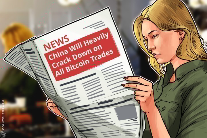 China cairá furiosamento sobre todos os negócios em Bitcoin