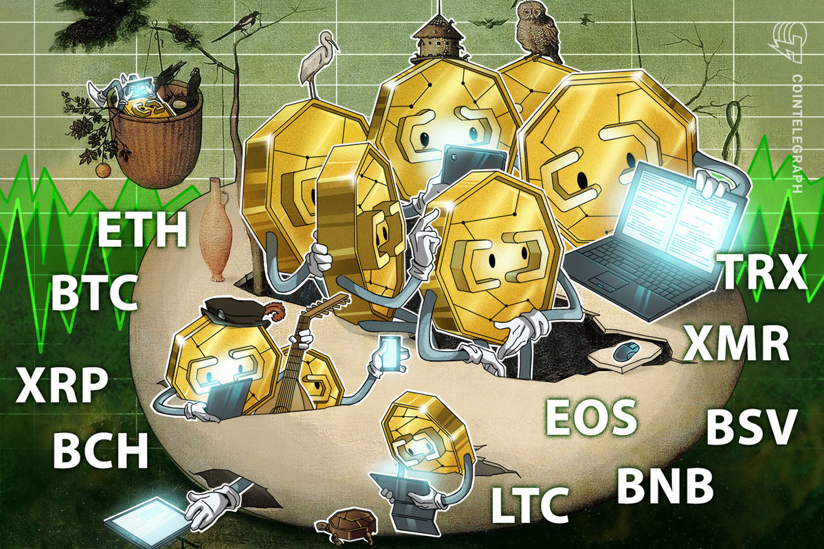 Análise de preços, 10/01: BTC, ETH, XRP, BCH, LTC, EOS, BNB, BSV, XMR, TRX