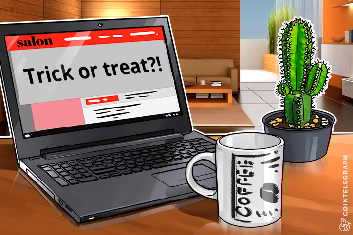 Site de notícias Salon dá aos usuários a 'escolha' de ver anúncios ou minerar criptos, para apoiar a empresa