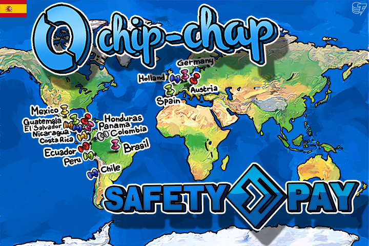  Chip-Chap permite comprar bitcoins mediante SafetyPay en 16 países y 76 bancos