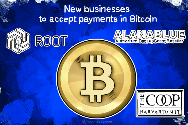 New businesses to accept payments in Bitcoin