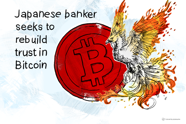 Japanese banker seeks to rebuild trust in Bitcoin
