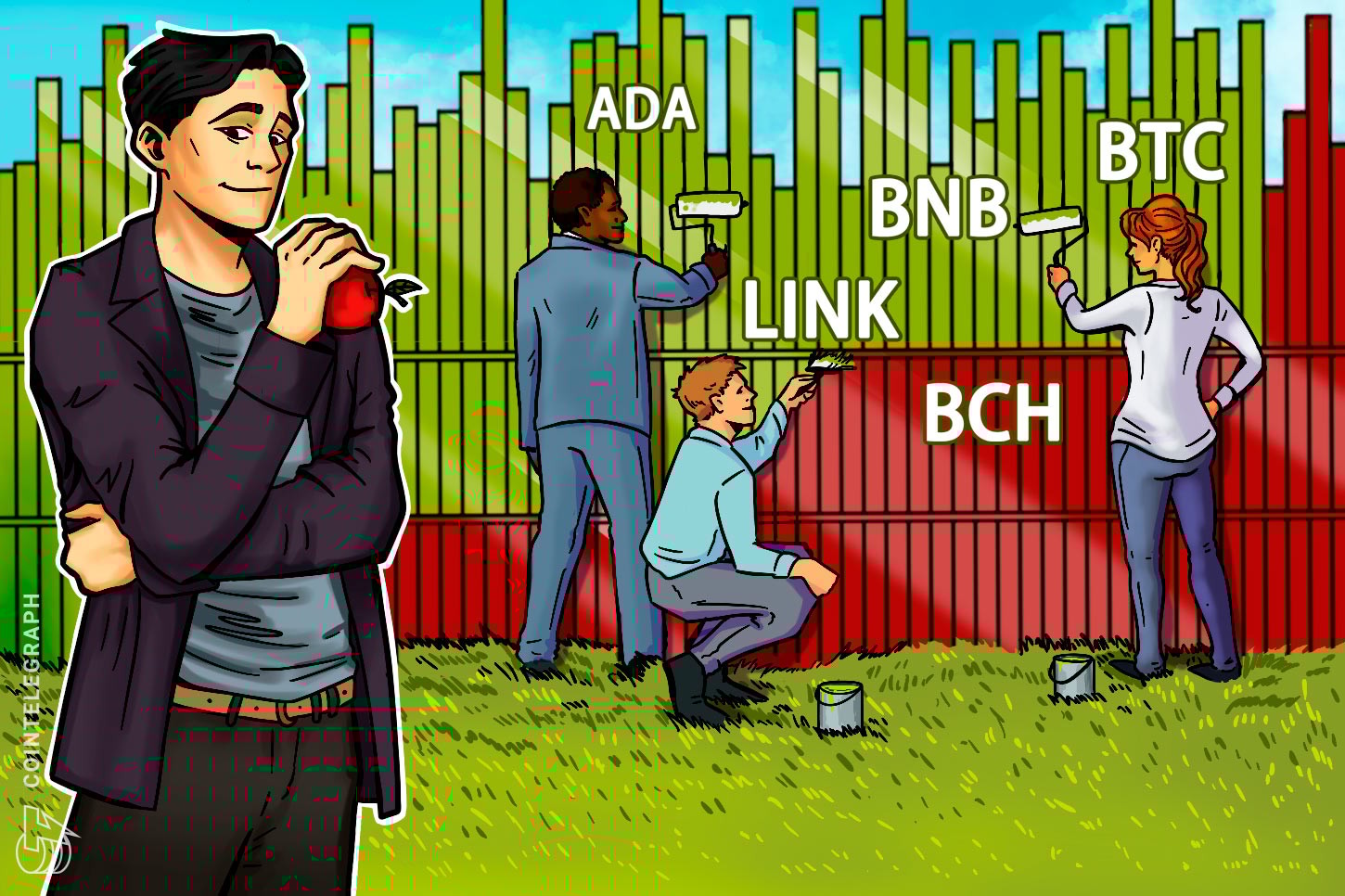 Top 5 criptomoedas para acompanhar esta semana: BTC, BNB, ADA, BCH, LINK