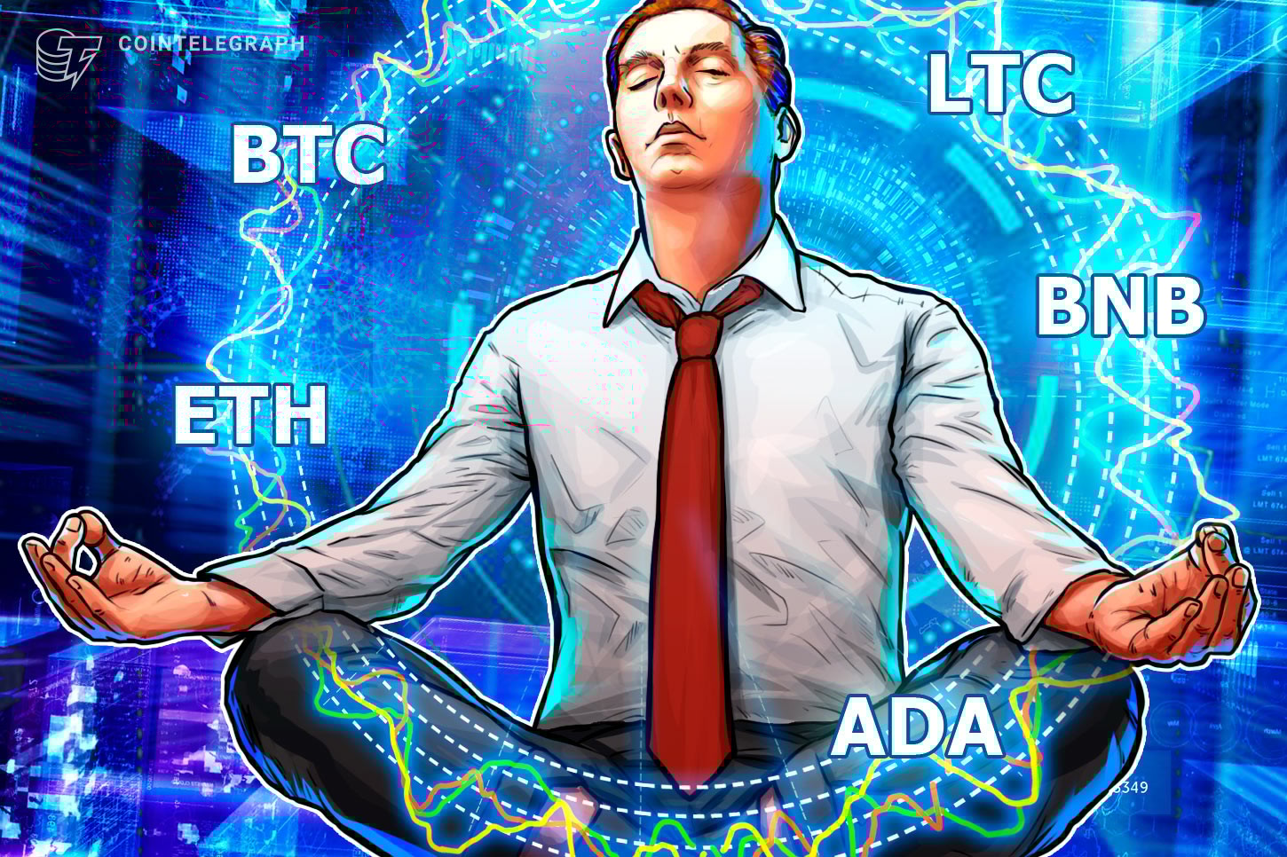 TOP 5 criptomoedas para observar esta semana: BTC, ETH, LTC, ADA, BNB