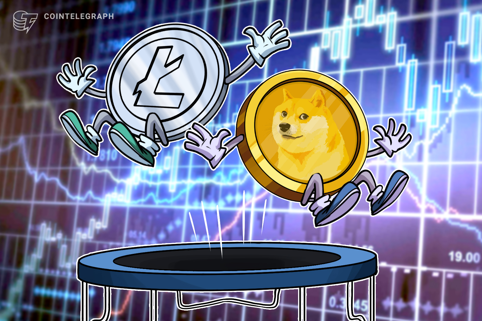 Conforme Bitcoin atinge US$23,8 mil, Litecoin, Dogecoin e altcoins de grande capitalização se recuperam