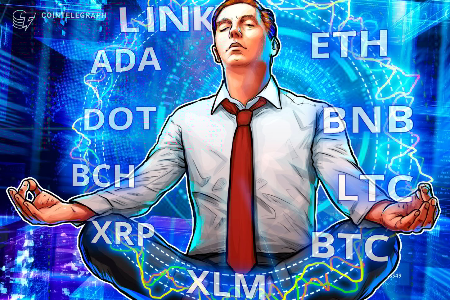 Análise de preços do TOP10: BTC, ETH, DOT, XRP, ADA, LTC, BCH, LINK, XLM, BNB