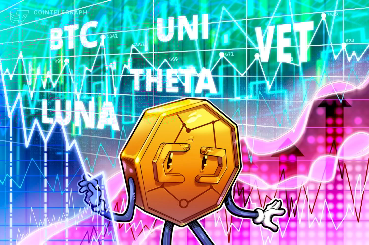 Las 5 principales criptomonedas a observar esta semana: BTC, UNI, THETA, VET, LUNA