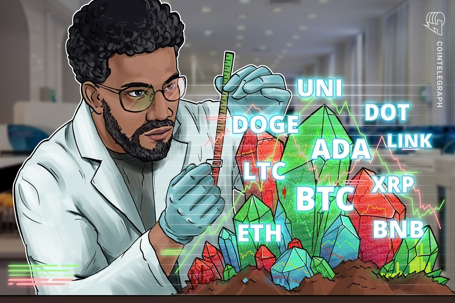 BTCは一旦下落でサポートのテストか 仮想通貨チャート分析:ビットコイン・イーサ・XRP(リップル)・ライトコイン