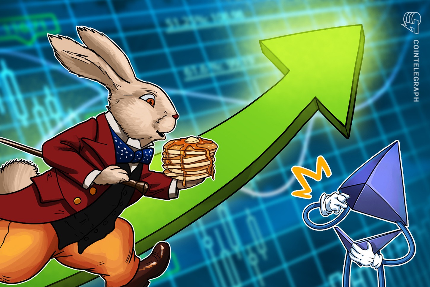 分散型取引所パンケーキスワップ、24時間の取引量でイーサリアムを超える