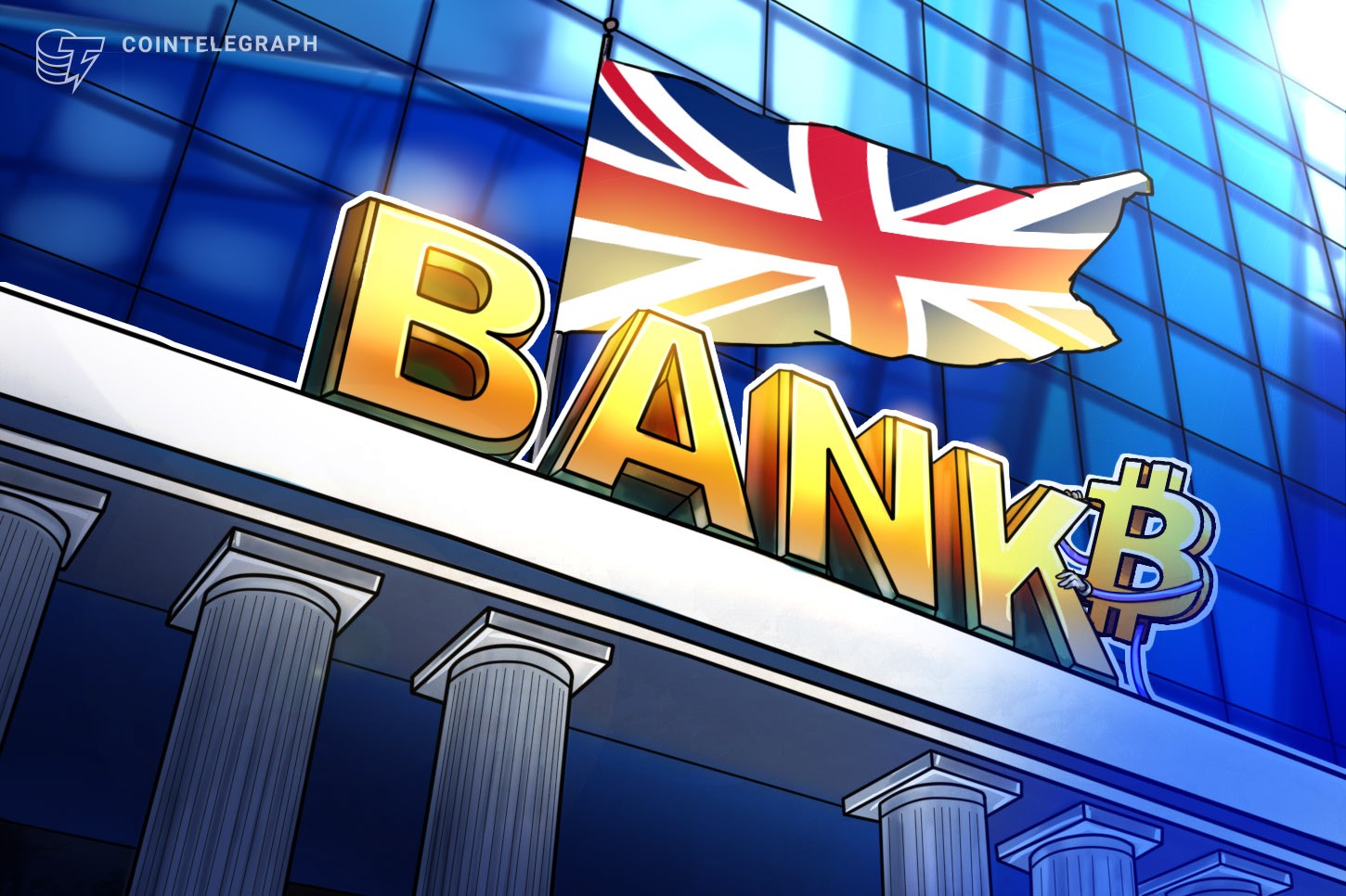 Um Bitcoiner projetou por laser a frase ‘Bitcoin conserta isso’ no Banco da Inglaterra e no Parlamento do Reino Unido