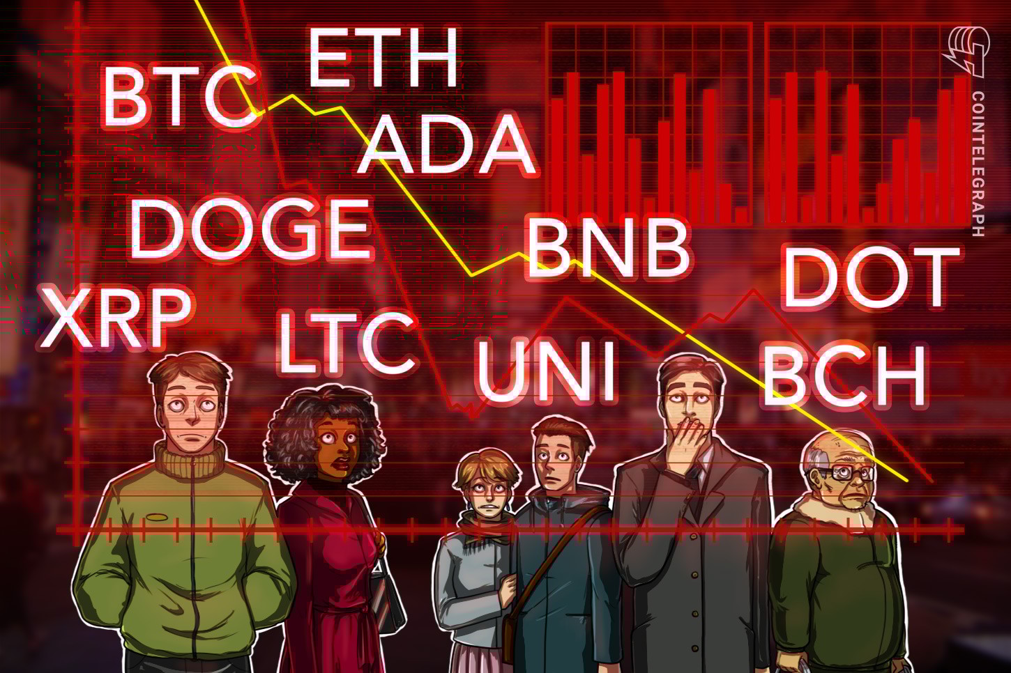 Análise de preço 17/05: BTC, ETH, BNB, ADA, DOGE, XRP, DOT, BCH, LTC, UNI