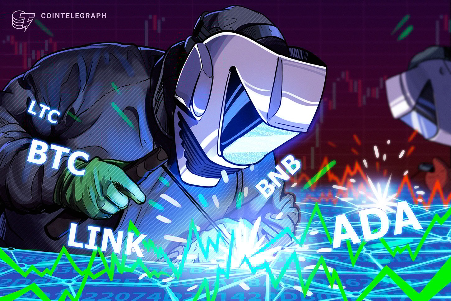 Top 5 criptomoedas para acompanhar nesta semana: BTC, BNB, ADA, LTC, LINK