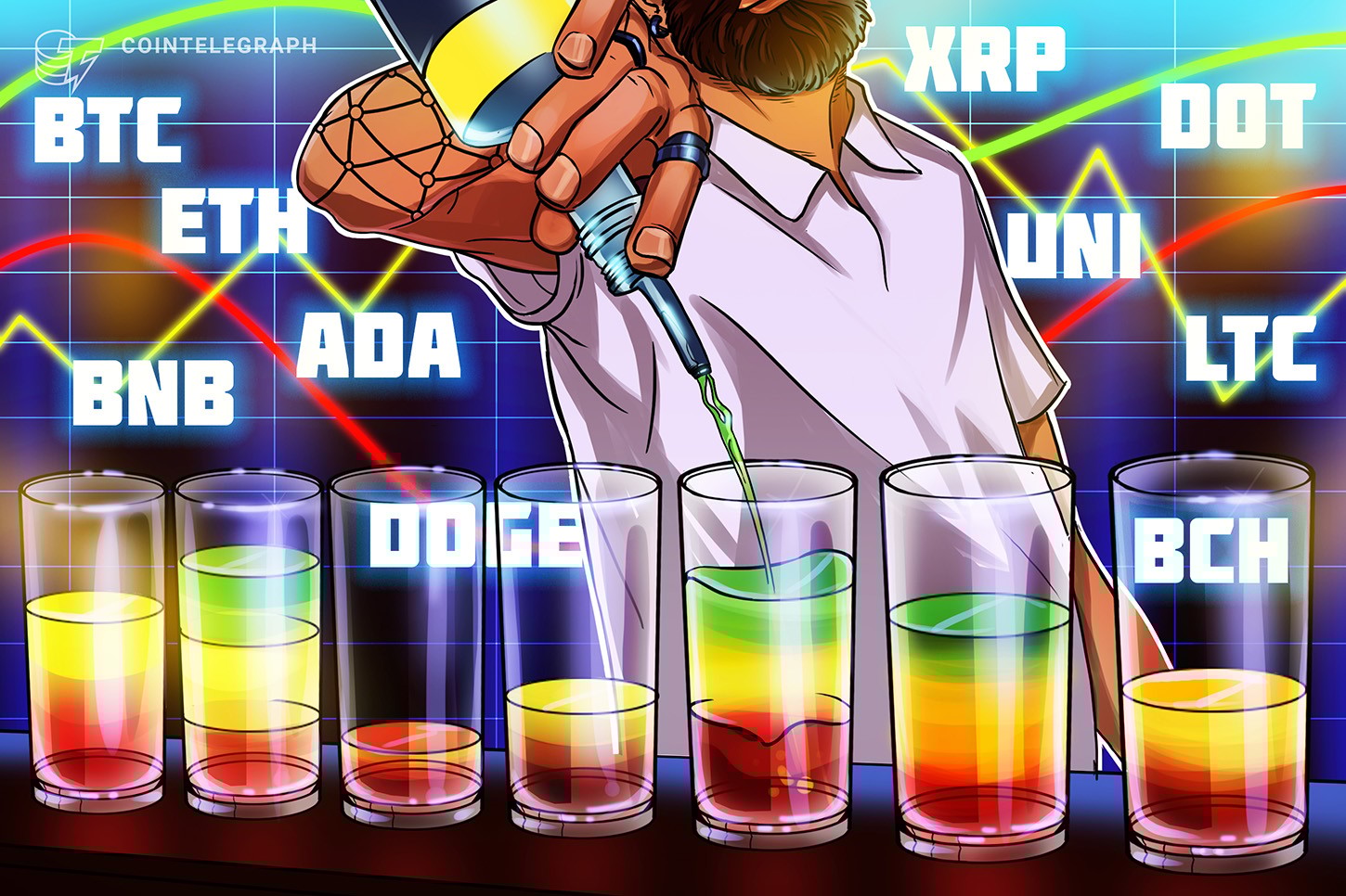 弱気派が優勢な展開か 仮想通貨チャート分析:ビットコイン・イーサ・XRP(リップル)・ライトコイン・ビットコインキャッシュ