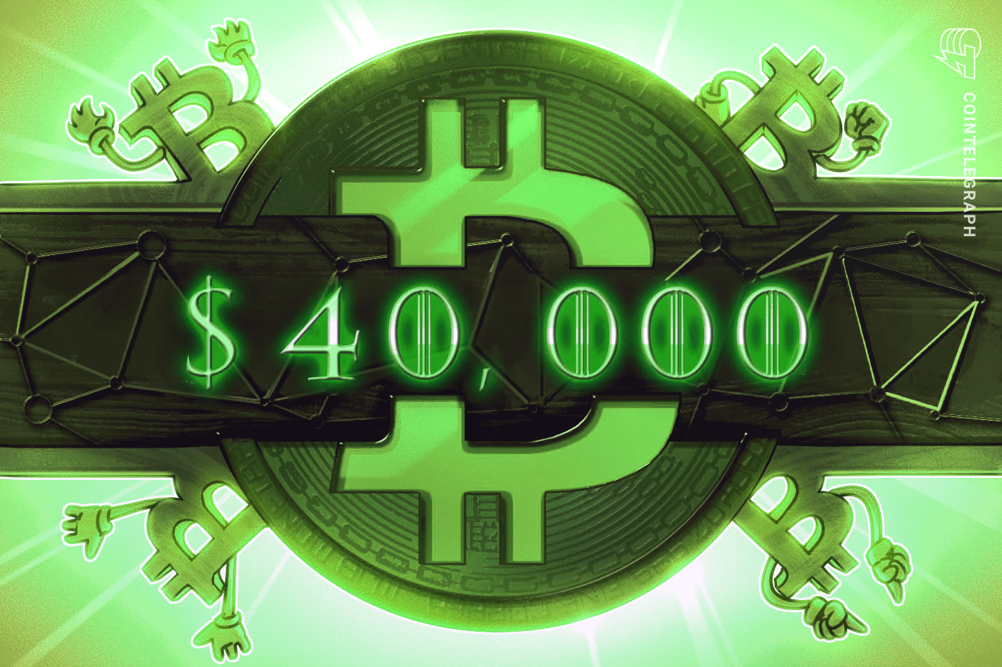 Bitcoin alcanza los USD 40,000 tras 6 semanas, pero la actividad on-chain es "algo bajista"