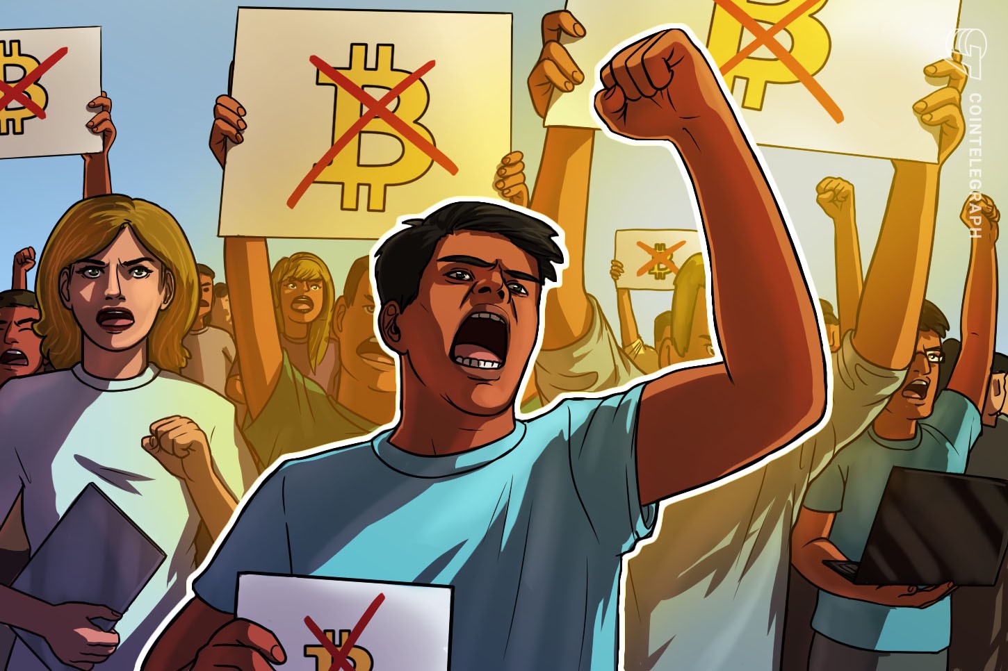 Manifestanti salvadoregni protestano contro l'adozione di Bitcoin