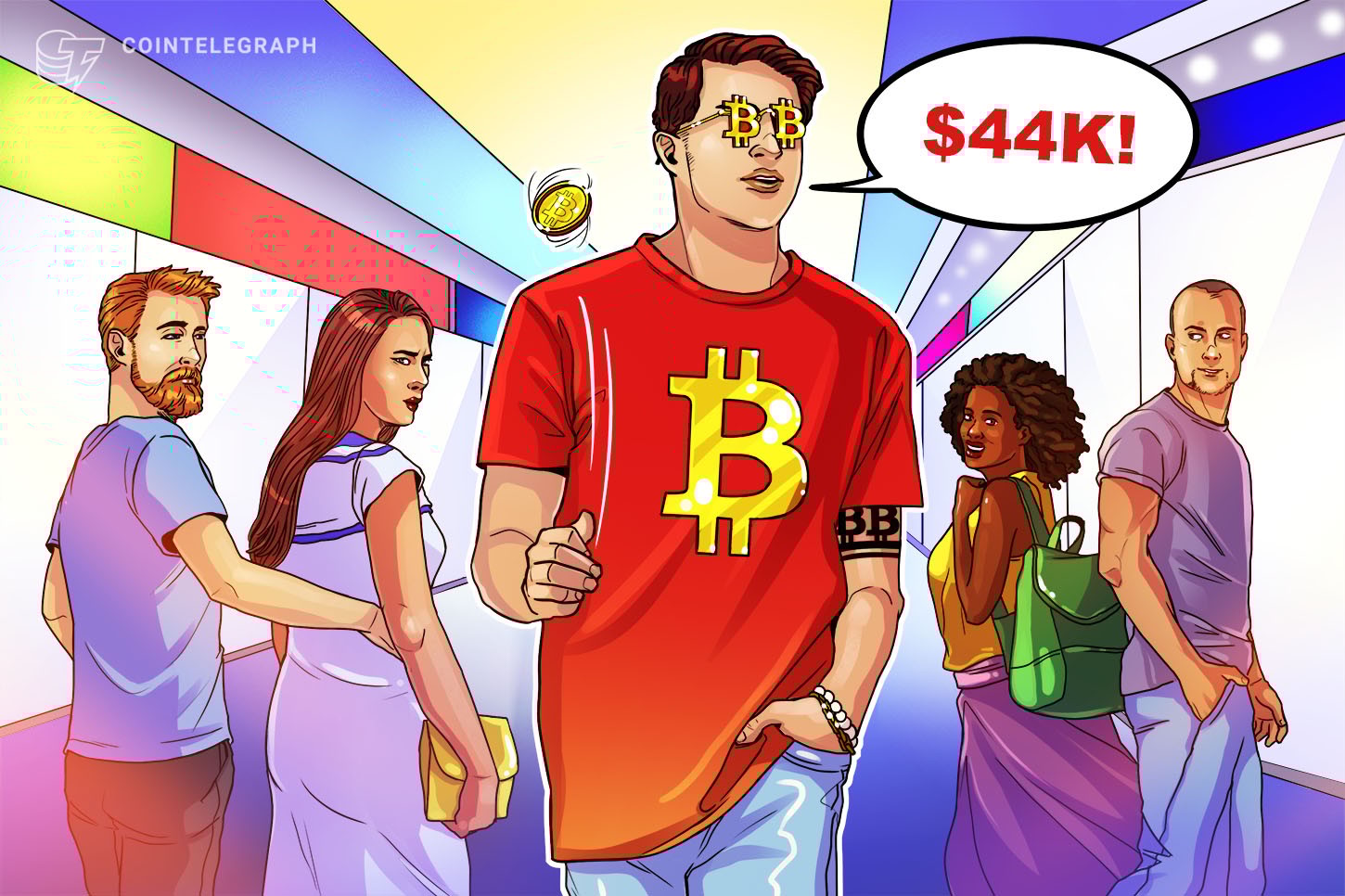 BTC supera las pérdidas por la caída de mayo, mientras el precio de Bitcoin repunta hasta los USD 44,000