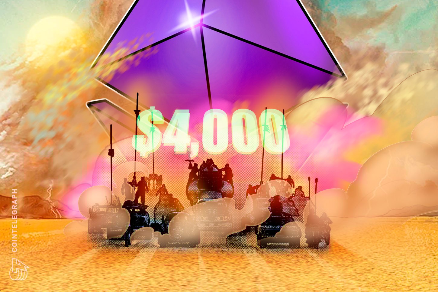 Preço do Ethereum atinge máxima de 3 meses e supera os US$ 4.000