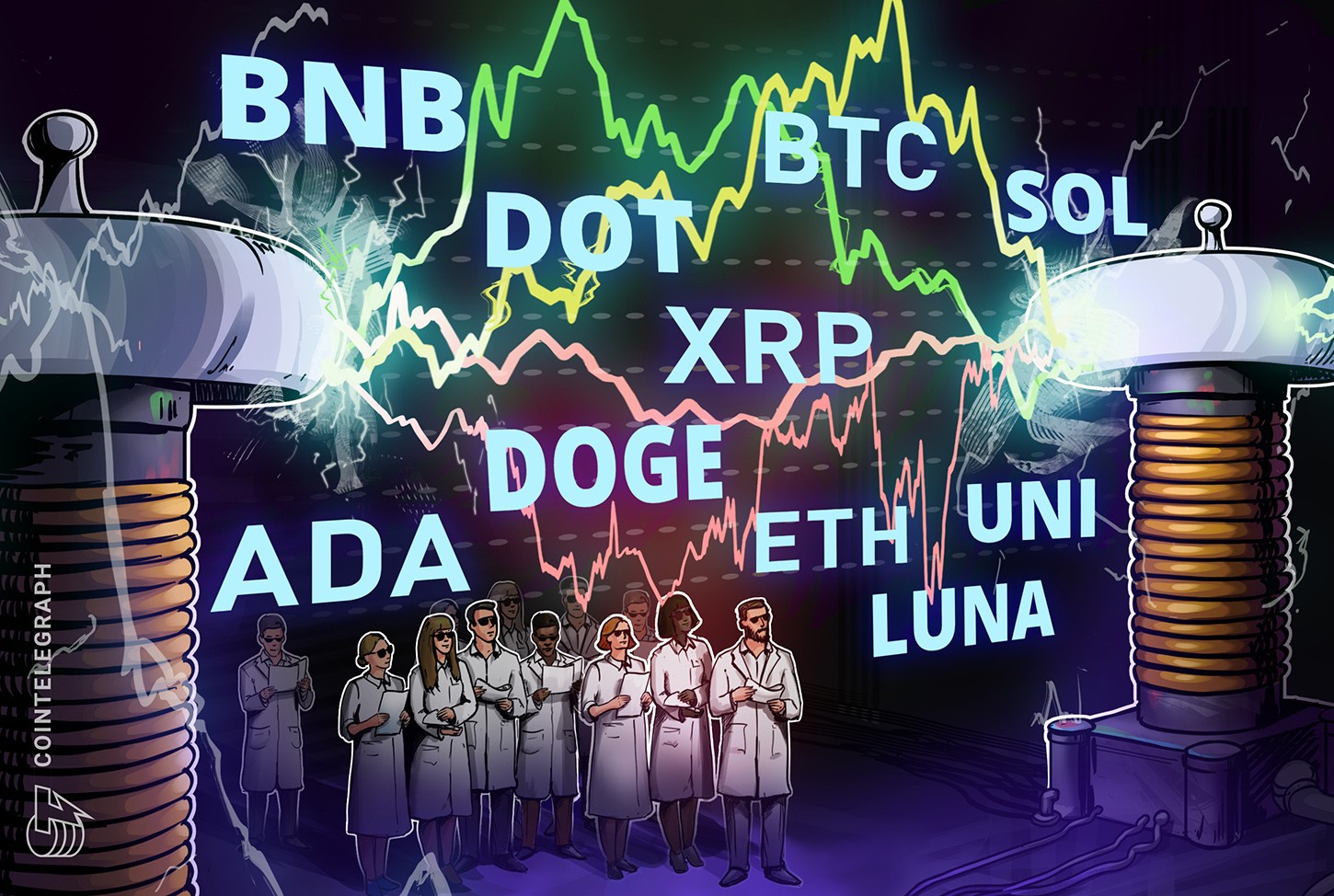 Análise de Preços 13/10: BTC, ETH, BNB, ADA, XRP, SOL, DOGE, DOT, LUNA, UNI 