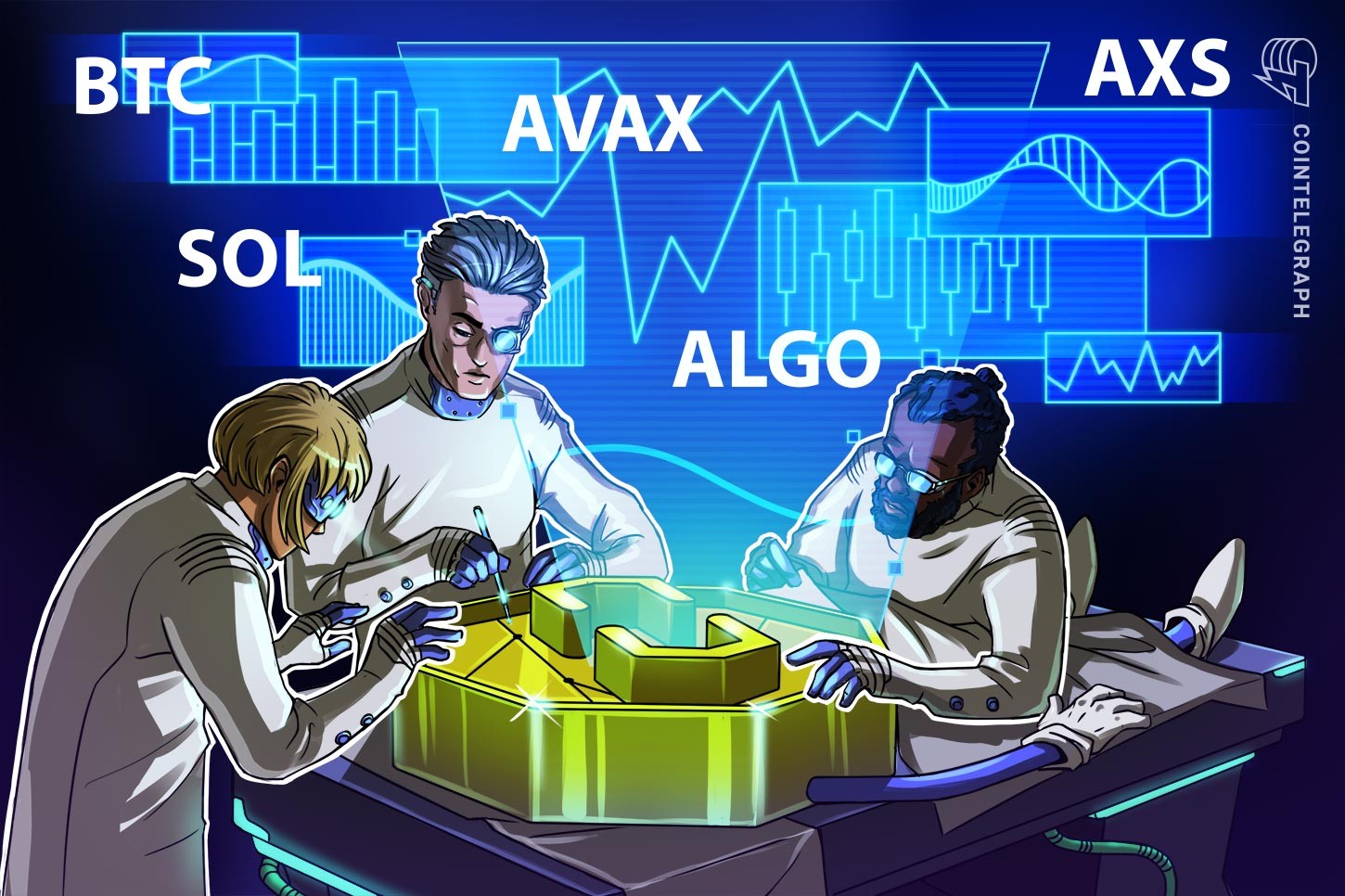 Las 5 principales criptomonedas a observar esta semana: BTC, SOL, AVAX, ALGO, AXS 