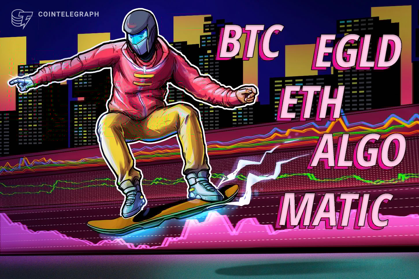 Top 5 criptomoedas para acompanhar na semana: BTC, ETH, MATIC, ALGO, EGLD