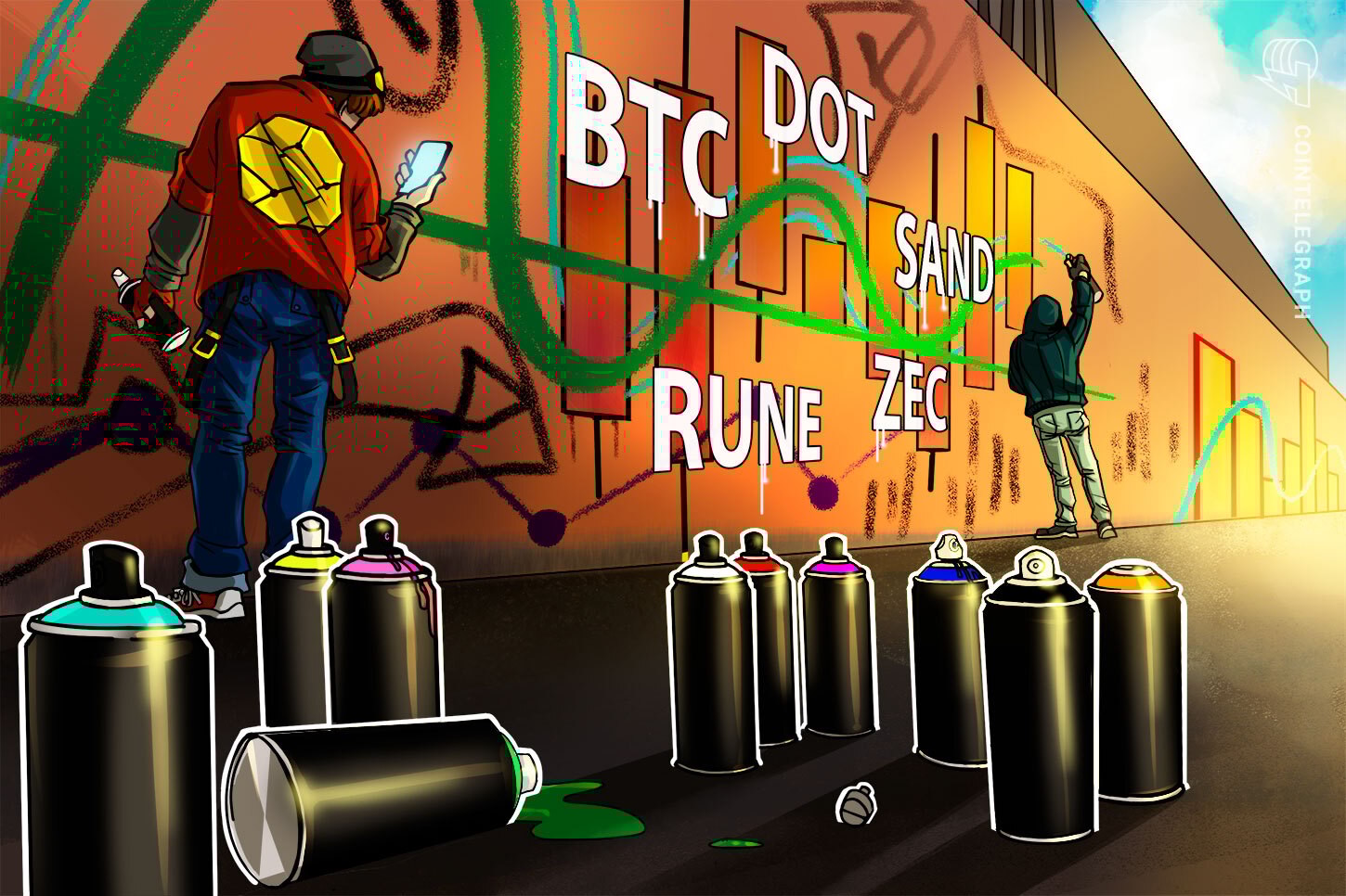 Top 5 de criptomoedas para ficar de olho nesta semana: BTC, DOT, SAND, RUNE, ZEC