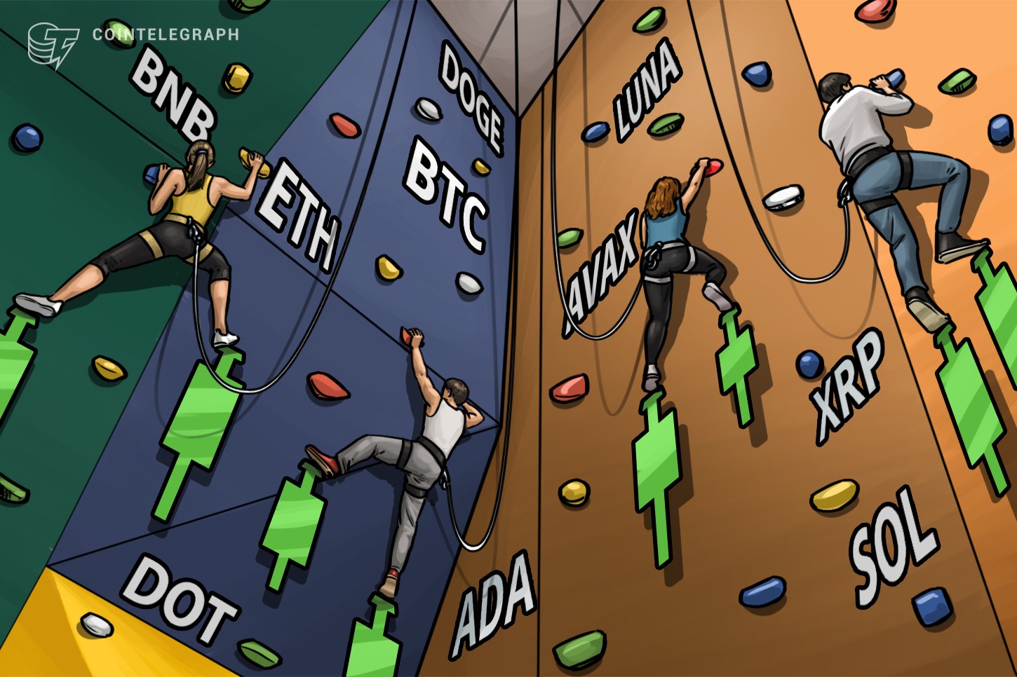 Análisis de precios al 14/3: BTC, ETH, BNB, XRP, LUNA, SOL, ADA, AVAX, DOT, DOGE 