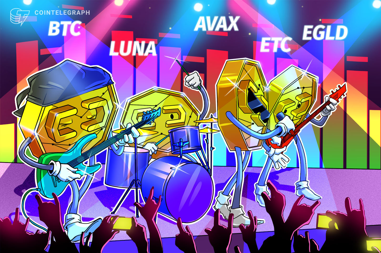 Top 5 criptomoedas para acompanhar nesta semana: BTC, LUNA, AVAX, ETC, EGLD