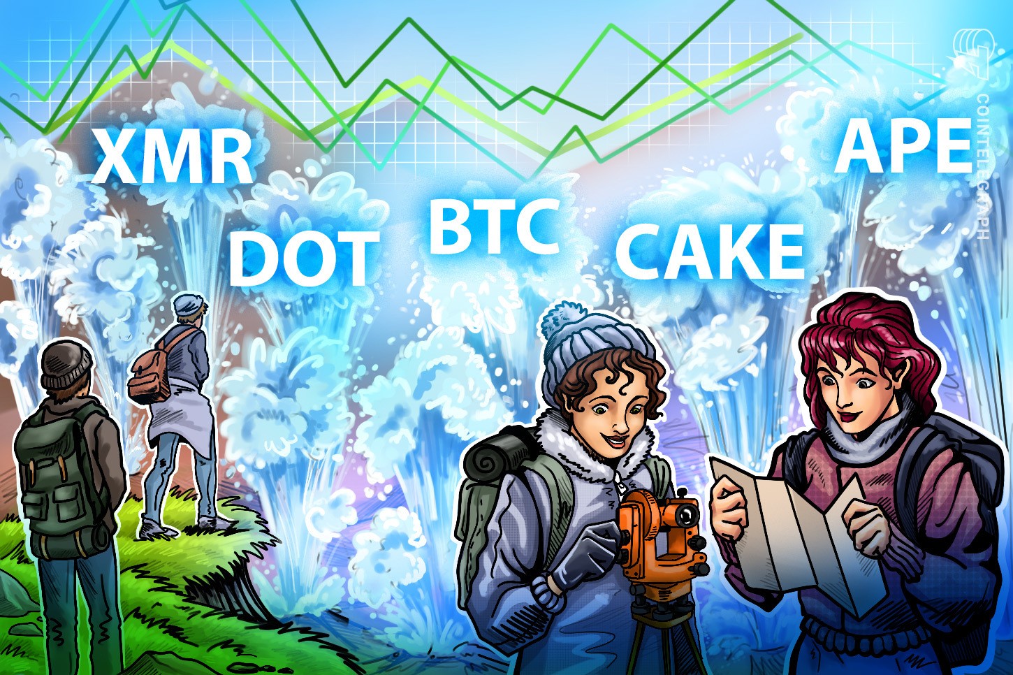 Las 5 principales criptomonedas para observar esta semana: BTC, DOT, XMR, APE, CAKE