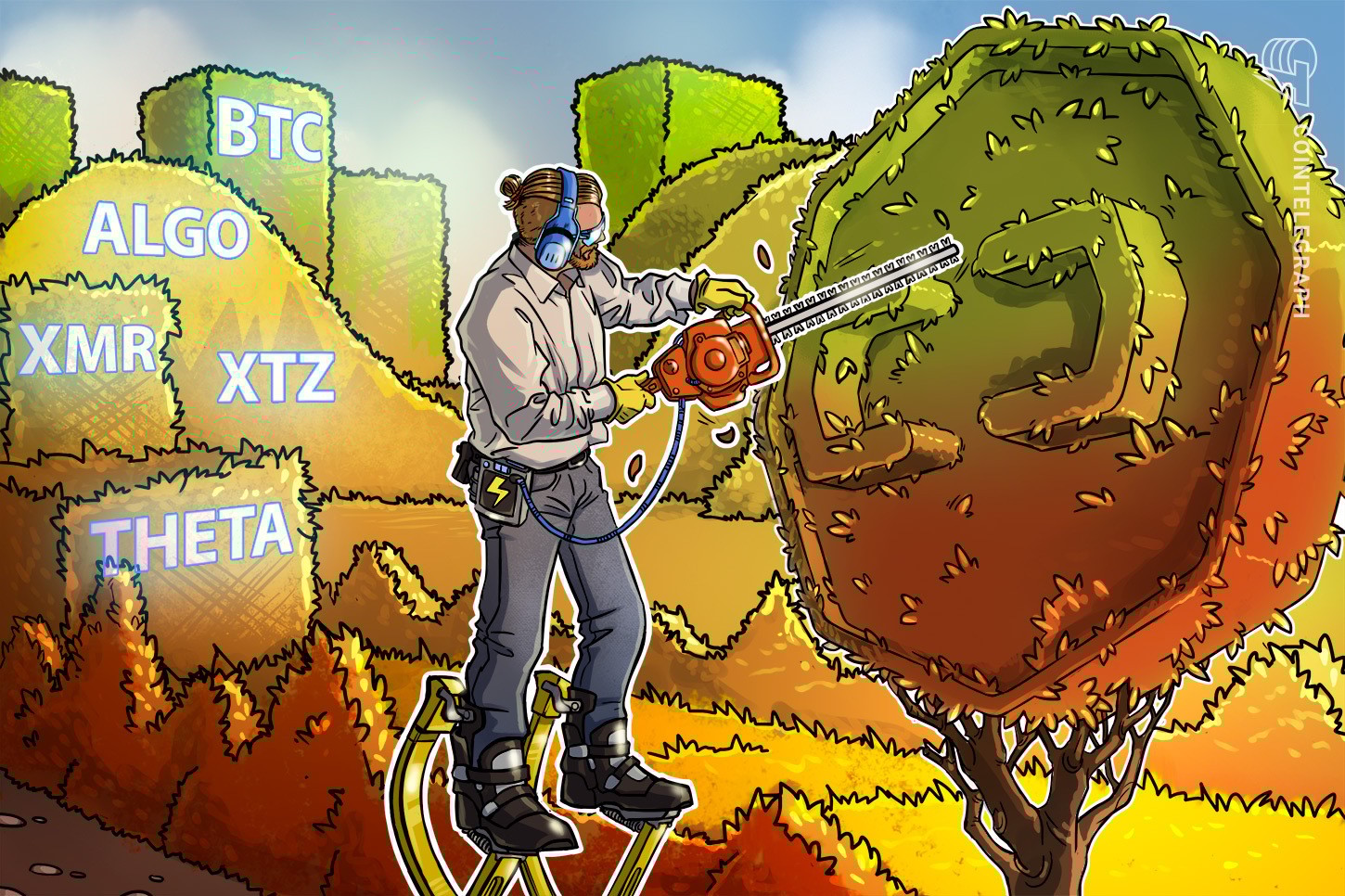 Las 5 principales criptomonedas a observar esta semana: BTC, ALGO, XMR, XTZ, THETA