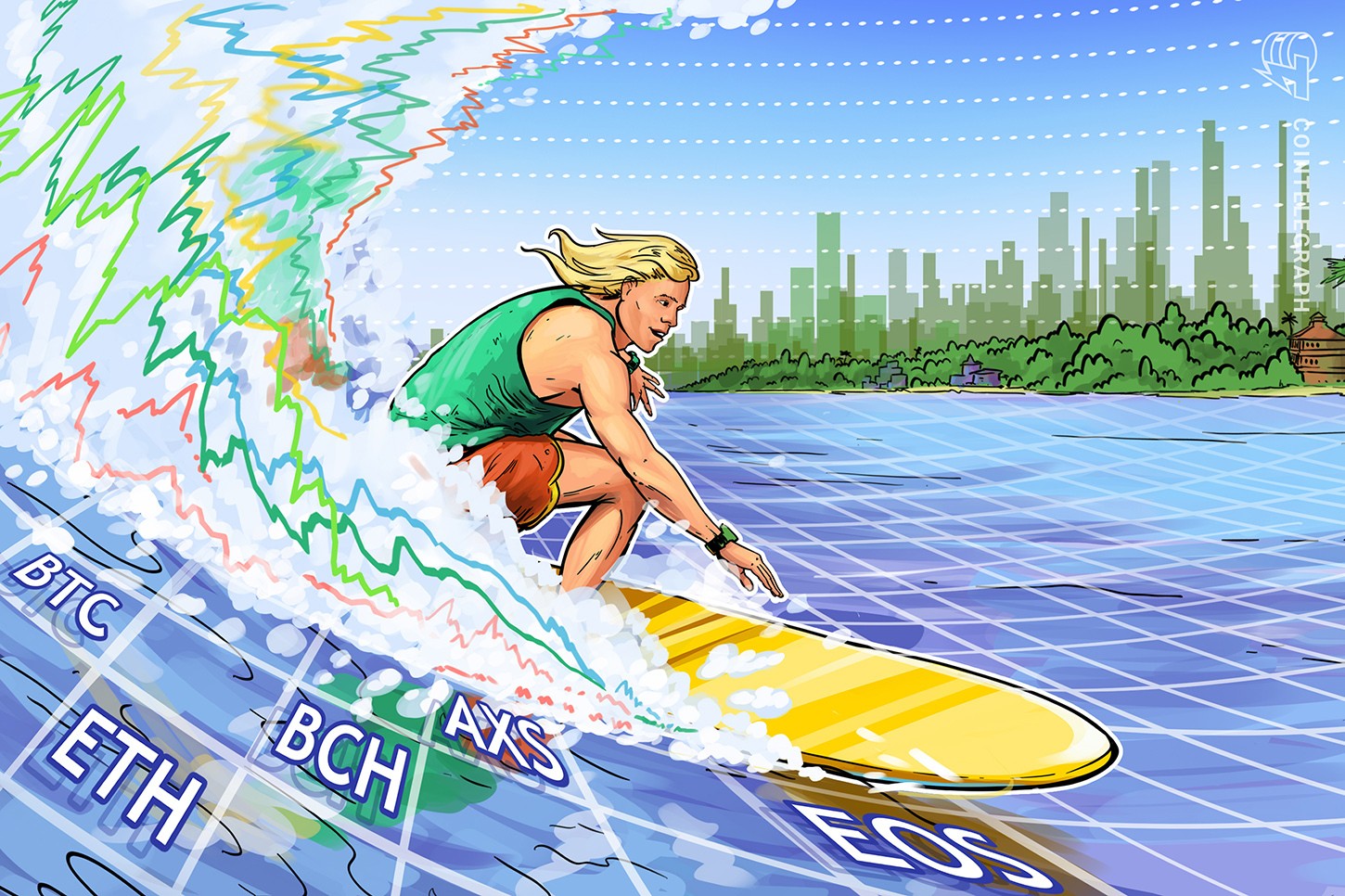 As 5 principais criptomoedas para ficar de olho esta semana: BTC, ETH, BCH, AXS, EOS