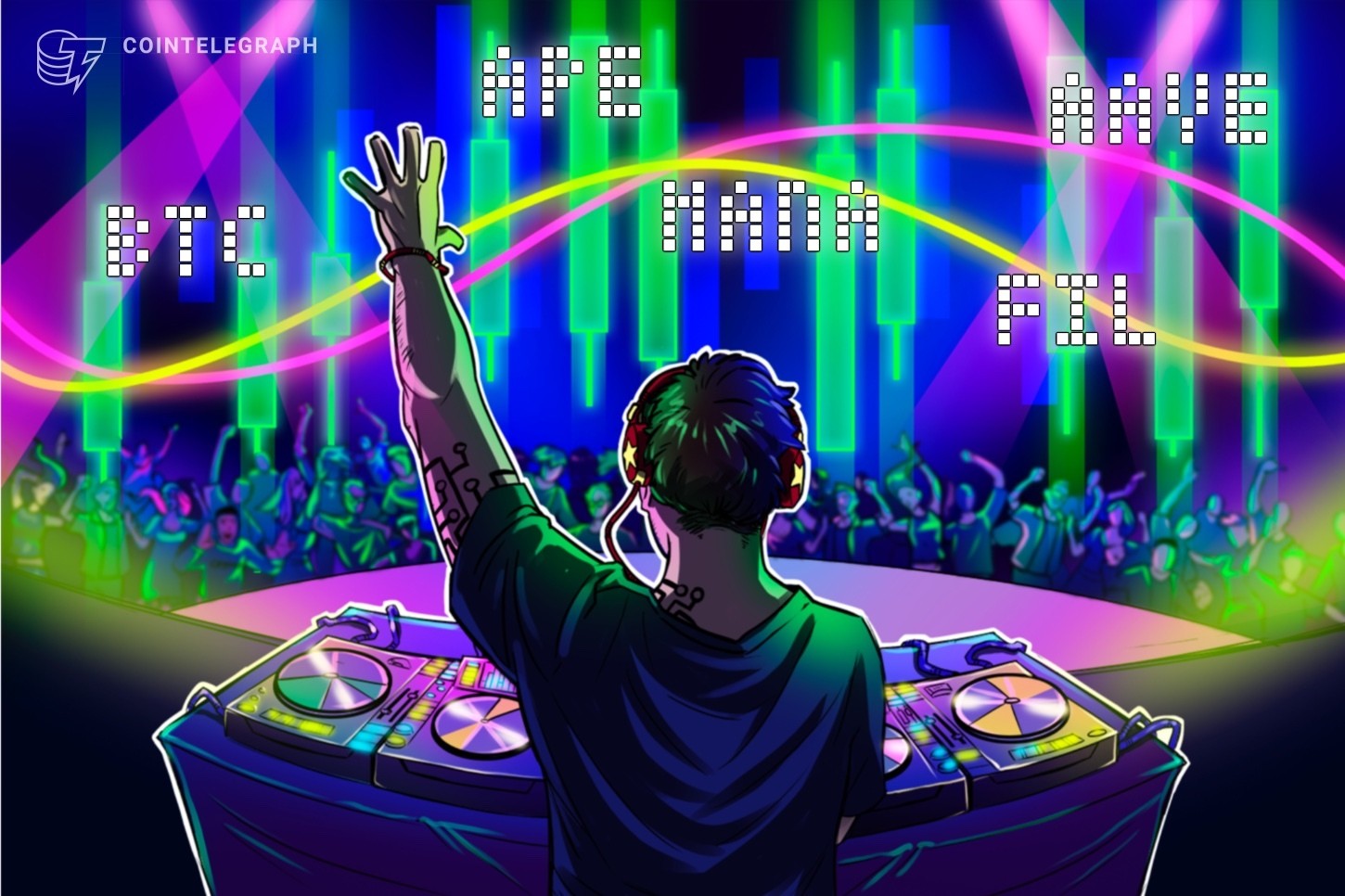 La consolidación del precio de Bitcoin abre la puerta a la posibilidad de que APE, MANA, AAVE y FIL se muevan al alza