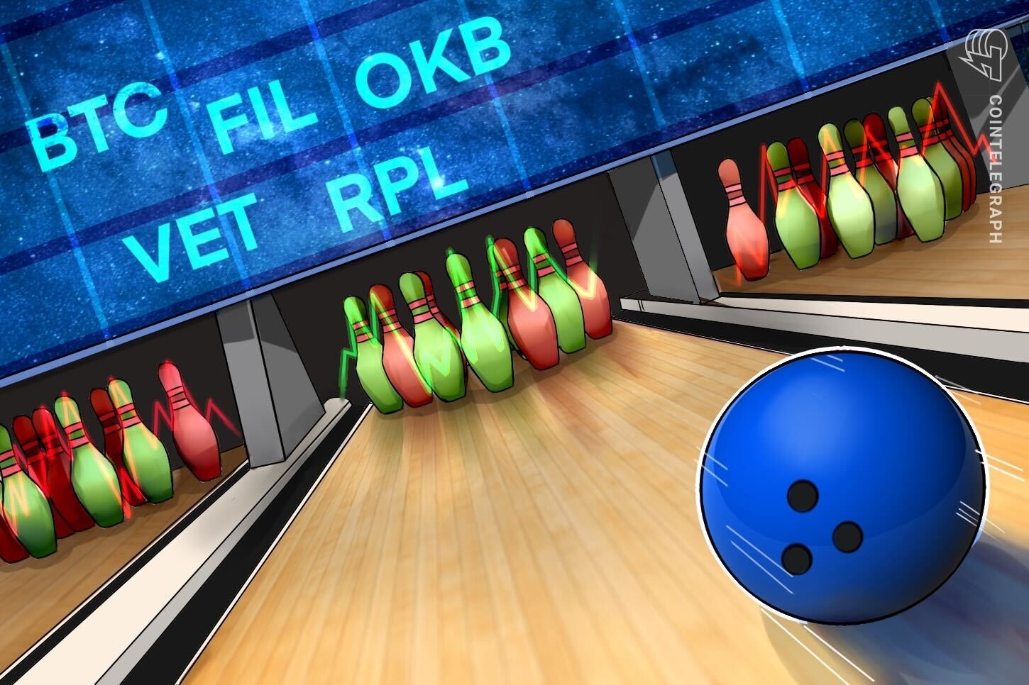 Ação de preço positiva do Bitcoin continua a impulsionar ralis de FIL, OKB, VET e RPL