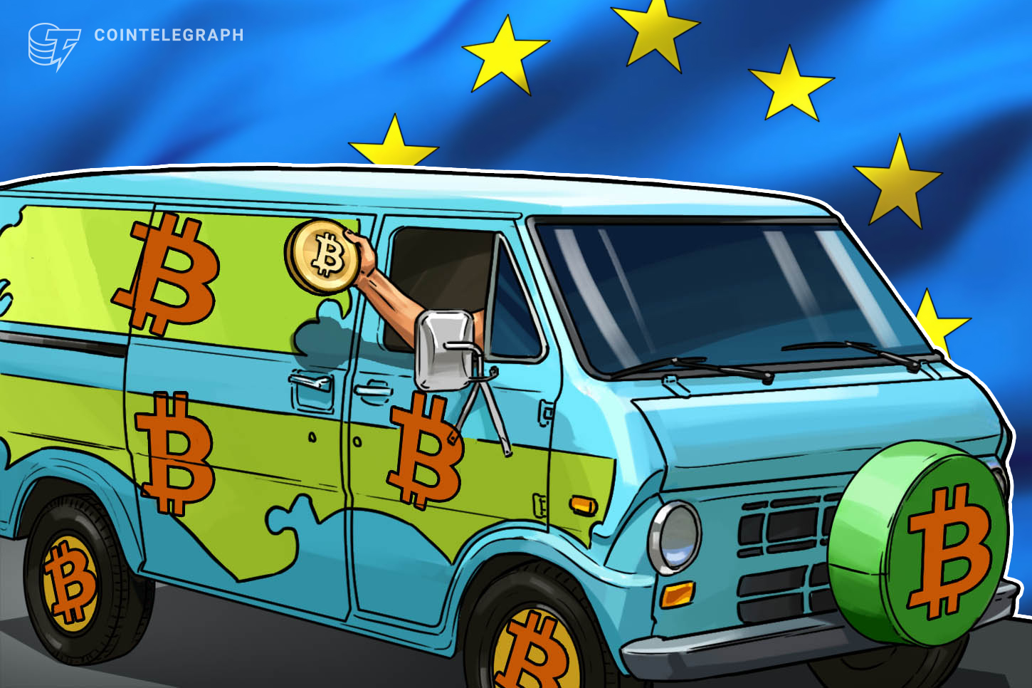 ‘No, we’re not smuggling people’ — Bitcoin advocate tours Europe in BTC-styled van