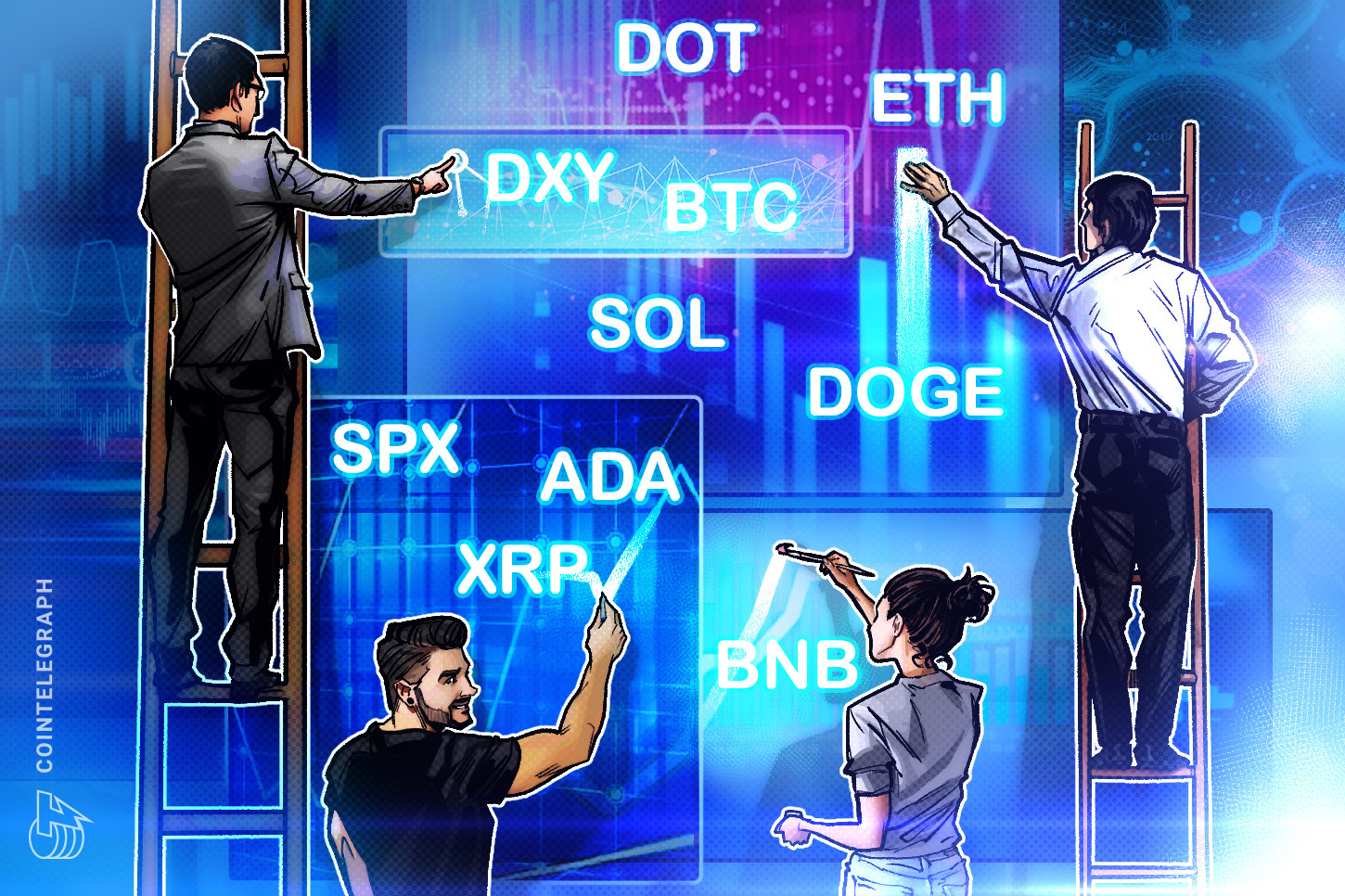 Análise de preços 21/08: SPX, DXY, BTC, ETH, BNB, XRP, ADA, DOGE, SOL, DOT