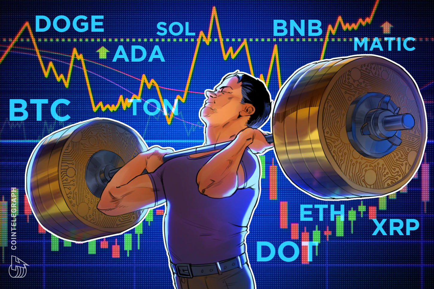 Análise de preços 27/09: BTC, ETH, BNB, XRP, ADA, DOGE, SOL, TON, DOT, MATIC