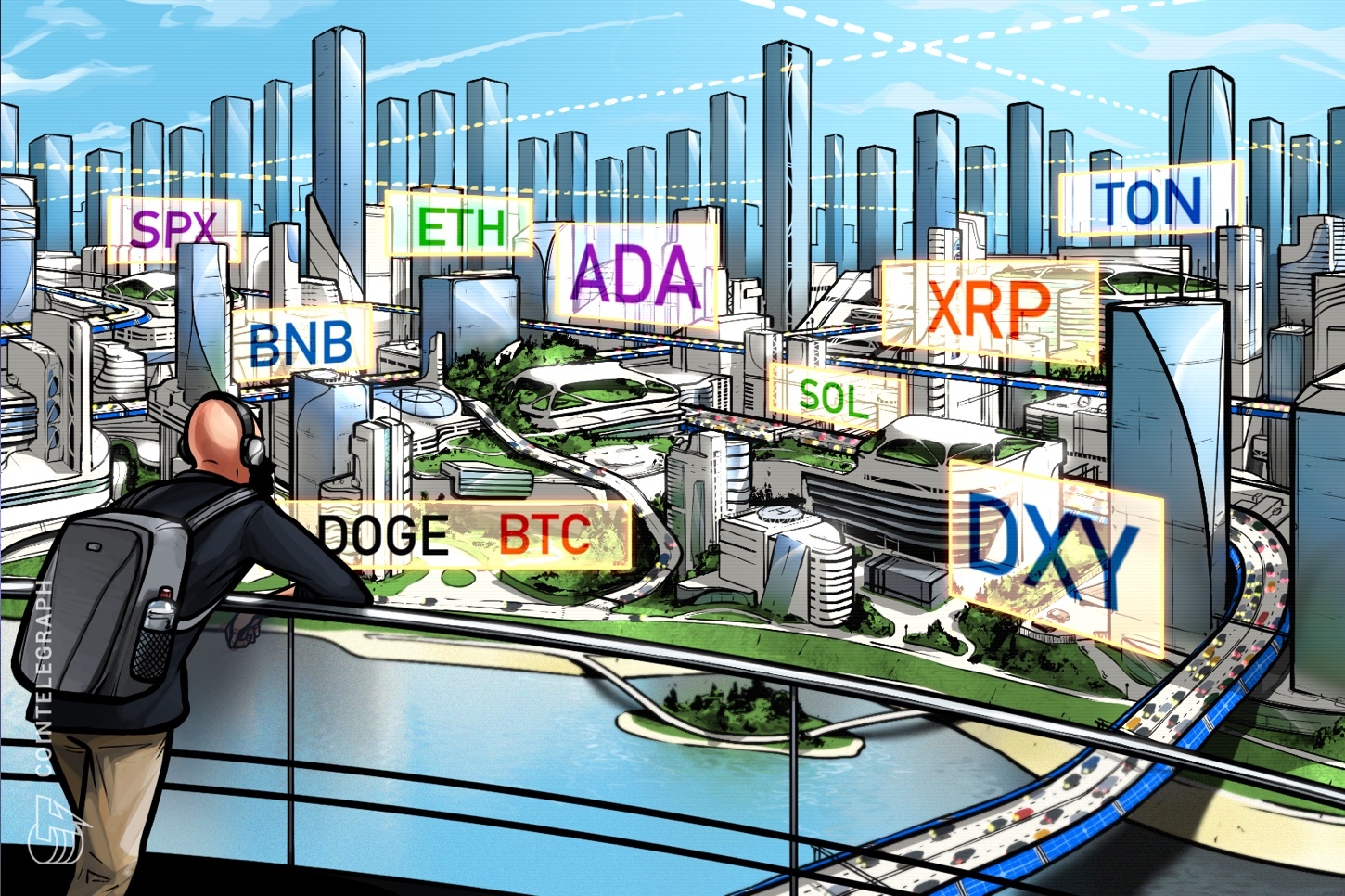 Análise de preços 16/10: SPX, DXY, BTC, ETH, BNB, XRP, SOL, ADA, DOGE, TON