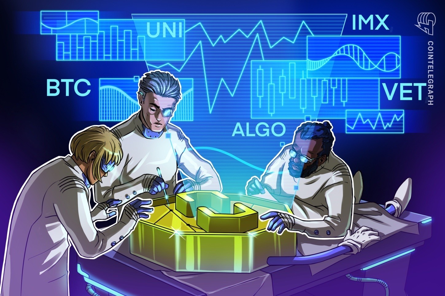 Bitcoin busca soporte en USD 38,000 mientras UNI, IMX, VET y ALGO apuntan al alza