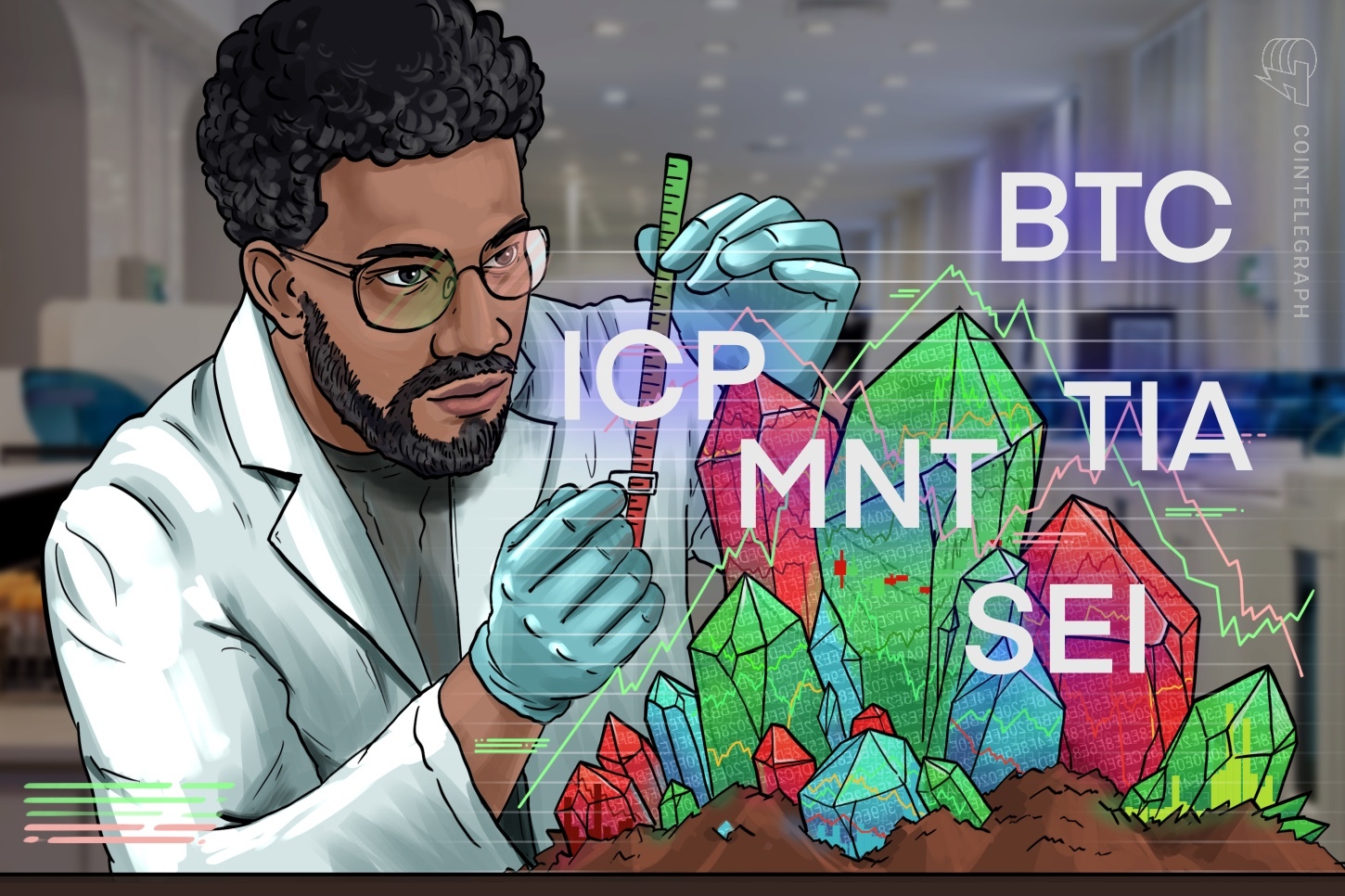 Precio de BTC se desploma tras aprobación del ETF, pero ICP, TIA, MNT y SEI repuntan