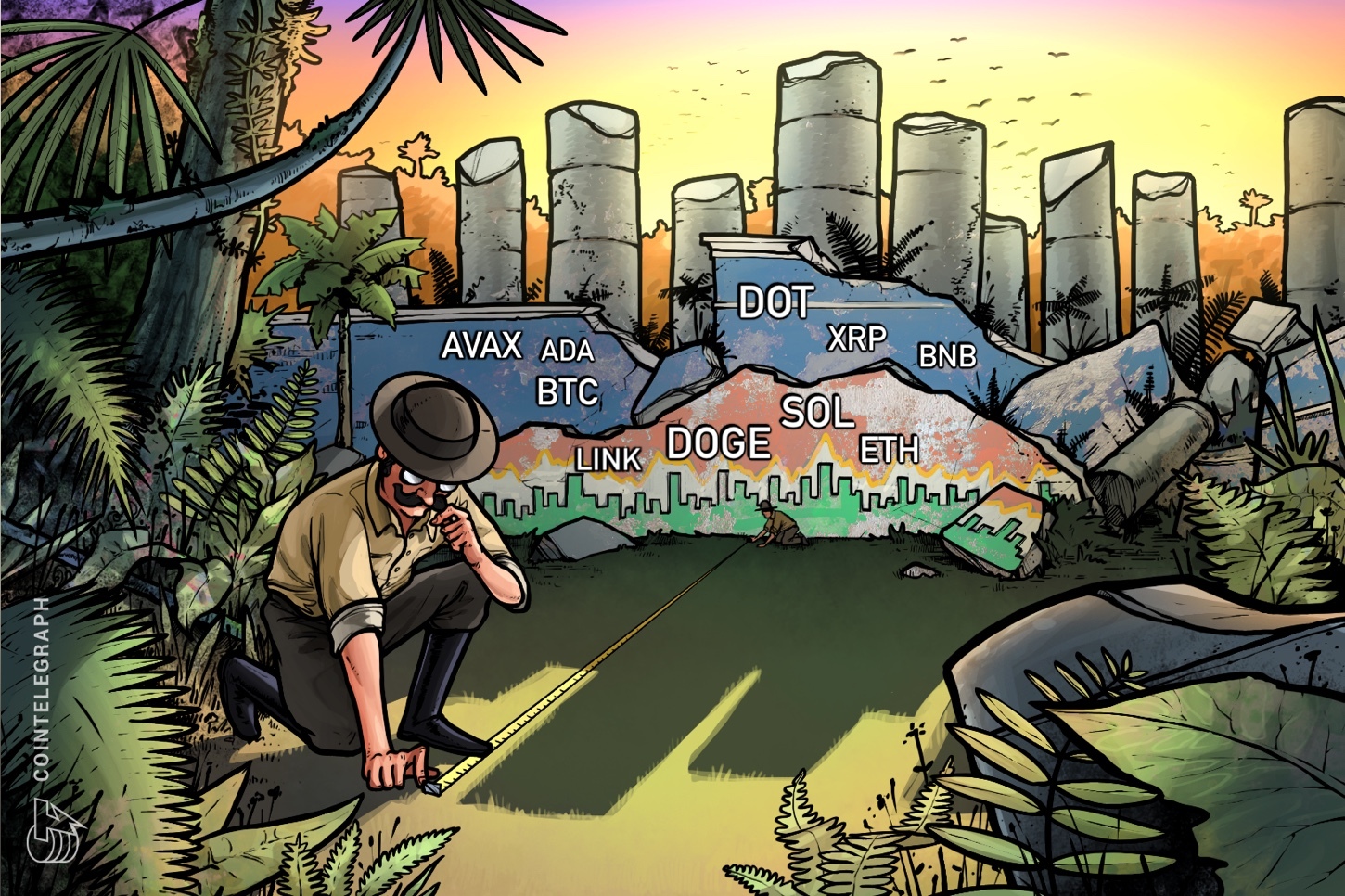 Análisis de precios del 23 de febrero: BTC, ETH, BNB, SOL, XRP, ADA, AVAX, DOGE, LINK, DOT