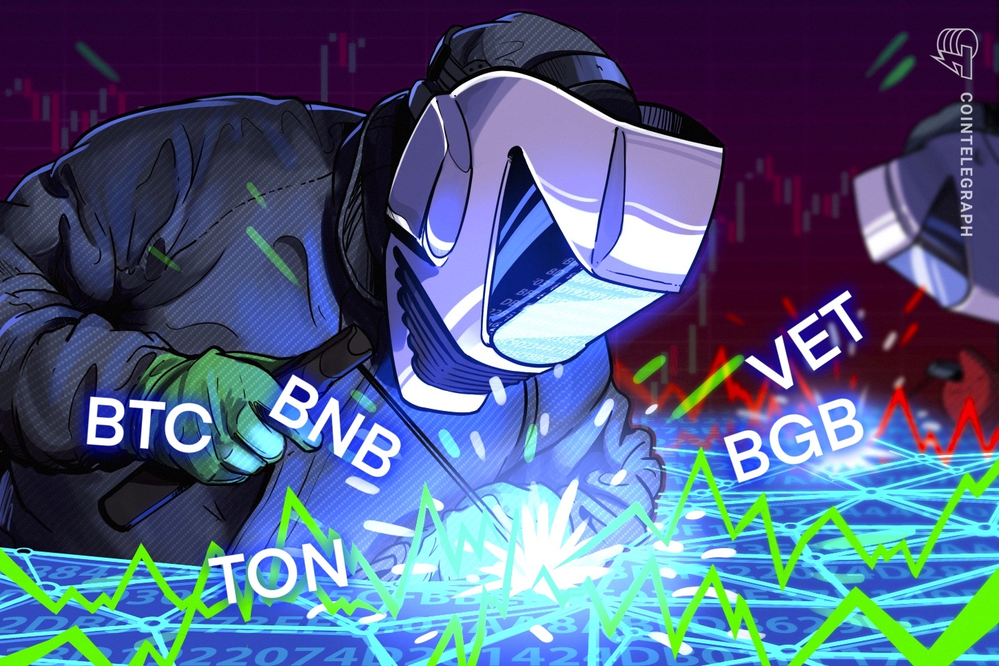 Rebote del precio de Bitcoin impulsa a BNB, TON, VET y BGB