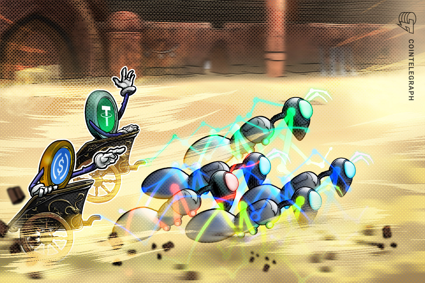 テザーのUSDTとサークルのUSDC 機関投資家参入がステーブルコイン覇権争いに変化