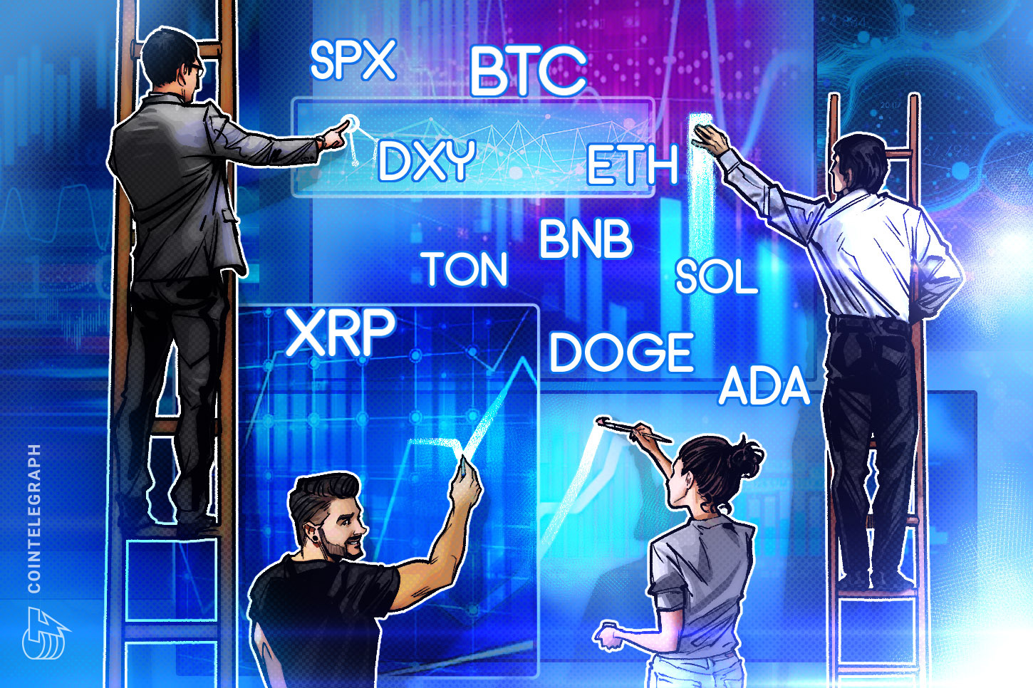 Análisis de precios al 24/06: SPX, DXY, BTC, ETH, BNB, SOL, XRP, TON, DOGE, ADA
