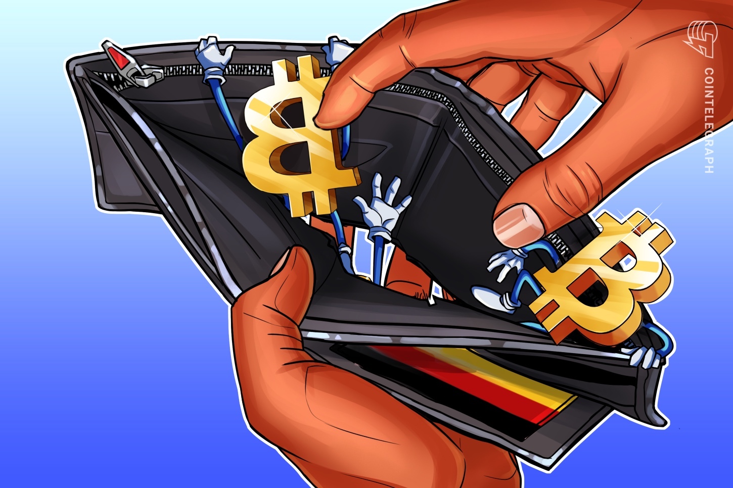 Carteira Bitcoin do governo alemão cai para 5.800 BTC após grande venda