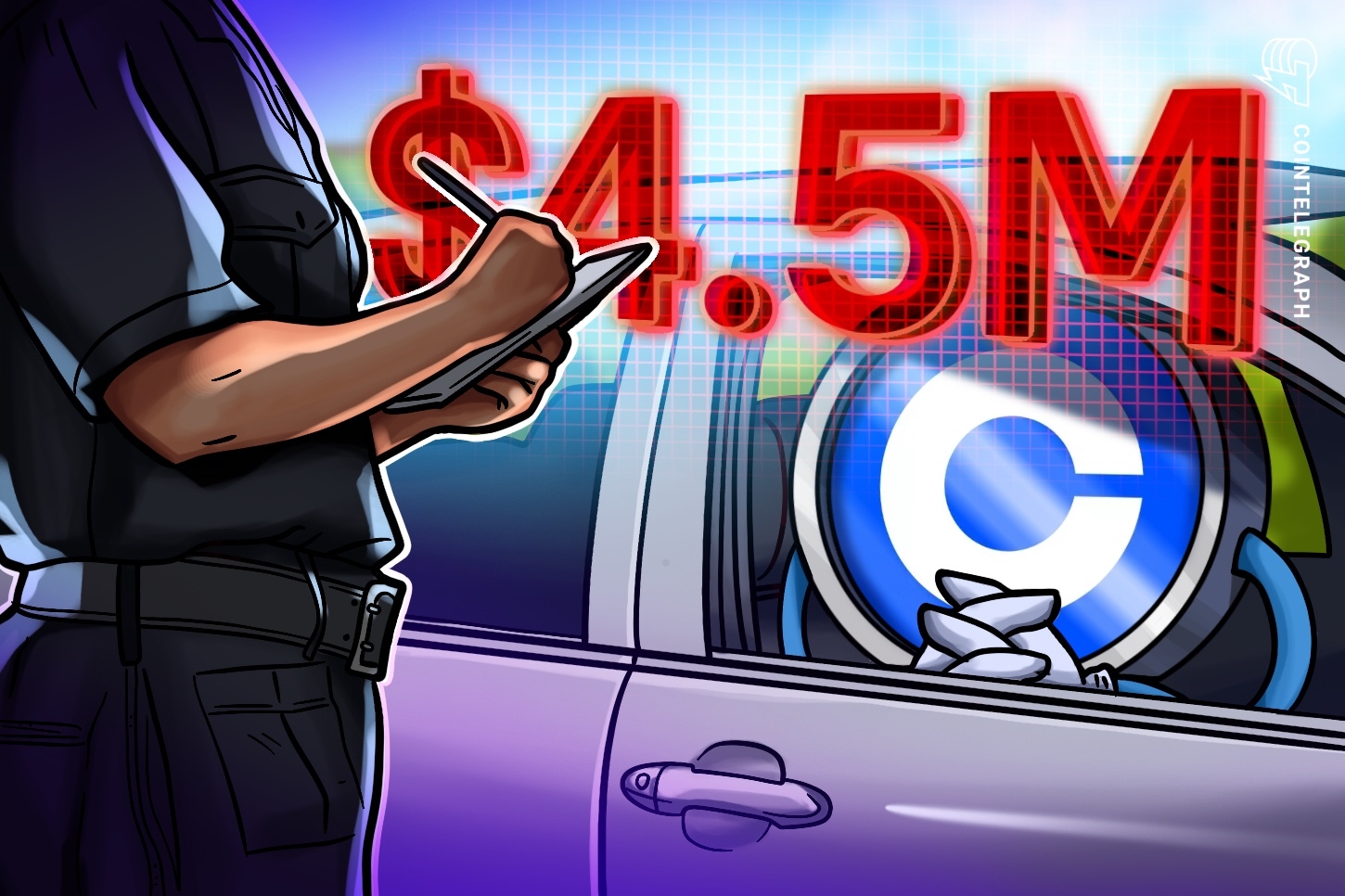 Filial británica de Coinbase multada por USD 4.5 millones