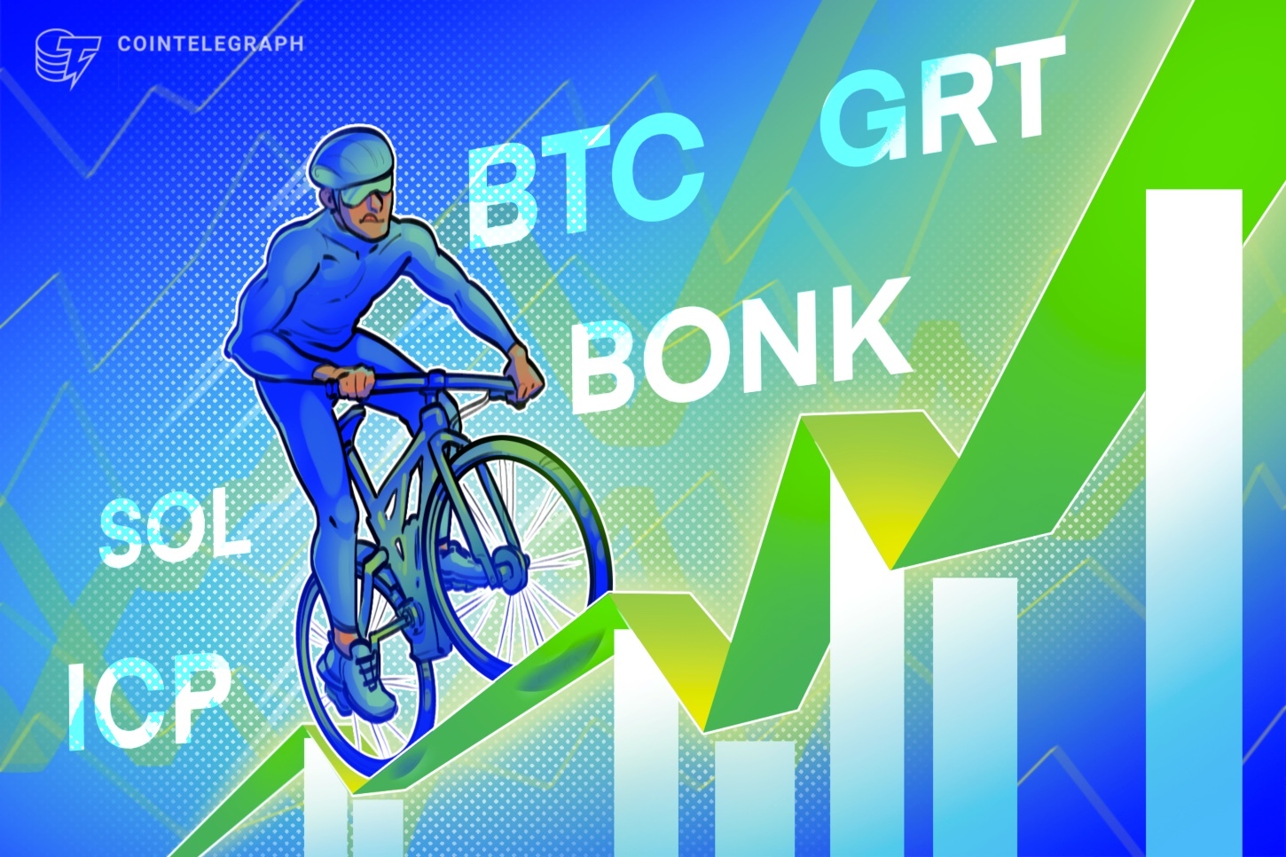 El avance del precio de BTC hacia los USD 68K beneficiaría a SOL, ICP, GRT y BONK