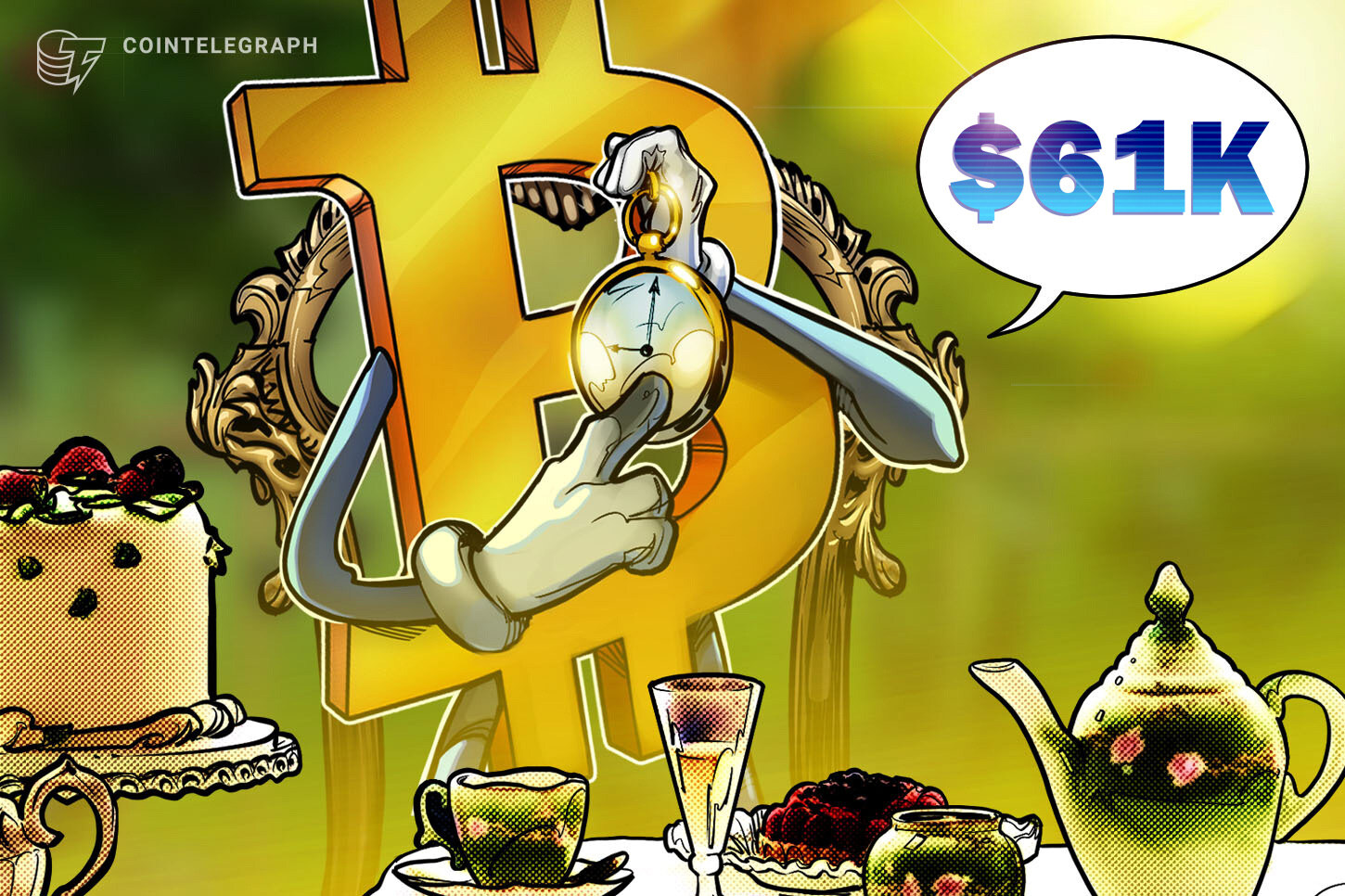 Precio de BTC alcanzó los USD 61,000, pero los inversores siguen prefiriendo las acciones y los bonos actualmente