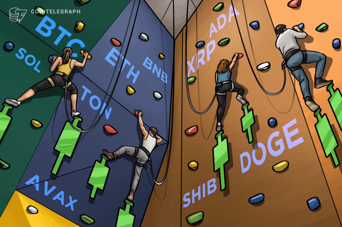 Análisis de precios al 09/08: BTC, ETH, BNB, SOL, XRP, DOGE, TON, ADA, AVAX, SHIB